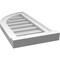 Ekena Millwork Quarter Round Top Left Surface Mount PVC Gable Vent w/ 2"W x 2"P Brickmould Sill Frame, 12"W x 24"H GVPQL12X2403SN - alternate 3